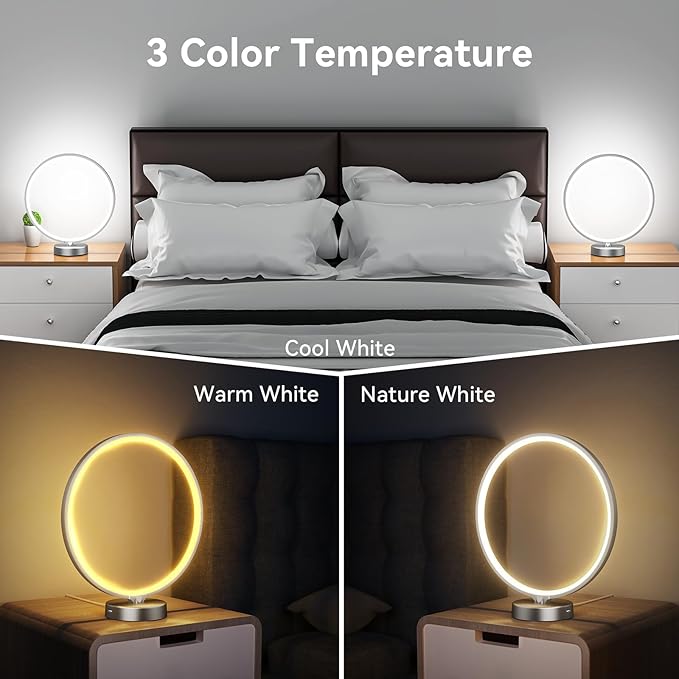 Light Therapy Lamp - 2 in 1 Desk Lamp 10000 Lux Sun Lamp with Dual Controls, 4 Timer, Dimmable, 3 Color Temperatures - Artificial Sunlight Happy Light Box