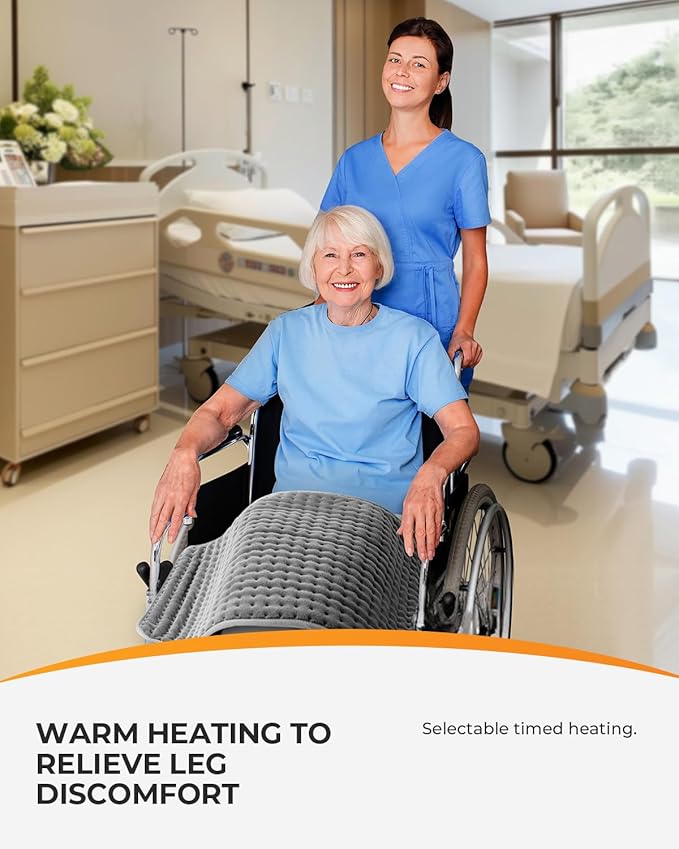 18" x 33" Large Heating Pad for Back, FSA Eligible Heat Pad, CooCoCo HSA Eligible XXXL Heated Pad for Period Cramps, 6 Heat Settings, Auto Off, Moist Heat