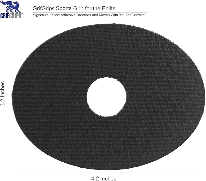 GrifGrips Oval CGM Adhesive Patches — CGM Covers Sensor Patch Overpatch Compatible for Libre 2/3, Guardian 4, Enlite Sensor - Original Adhesive Pack of 15 - Black