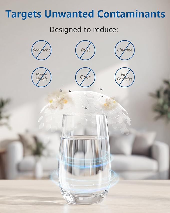 Replacement for New Culligan Pitcher & Dispenser ZEROF01 Water Filter Cartridge, 5-Stage Advanced Filtration, Reduces Lead, Total PFAS, Mercury, Fluoride & Chlorine by GAMOTH, 4 Count