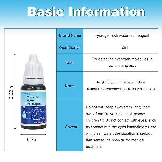 Hydrogen Test Reagent，Dissolved Hydrogen Test Reagent ，H2Blue，Test The Concentration of Hydrogen Molecules in Water