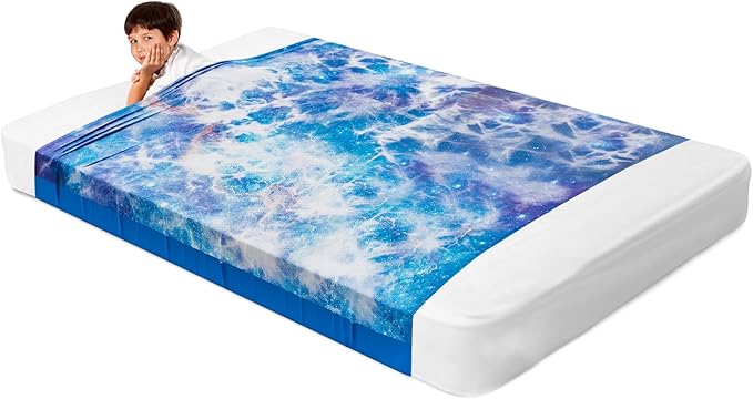 Deep Pressure Sensory Bed Sheet – Full Sensory Compression Sheet Breathable Sleep Pod Blanket for Better Sleep Support – Calming Compression Blankets for Kids and Adults Starlight Sky