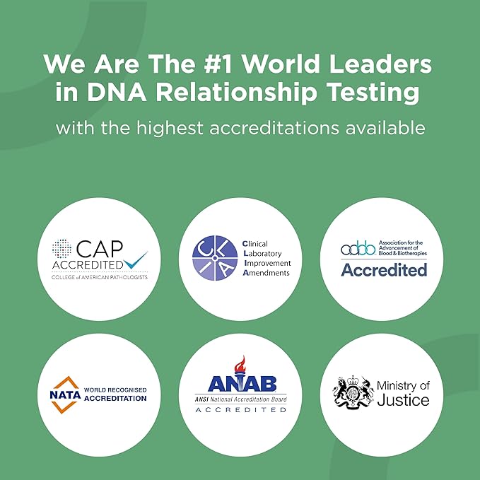 Grandparent DNA Test, USPS Return, Fast Results, Highest Accuracy Available, All Lab Fees & Shipping Included, Grandchild Test, Test Paternity Without Father