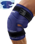 Forias 21" XXXL Ice Pack for Pain Relief, Gel Ice Packs for Injuries, Reusable Knee Ice Pack Wrap with Cold Compression for Knee After Surgery, Swelling, and ACL,Blue