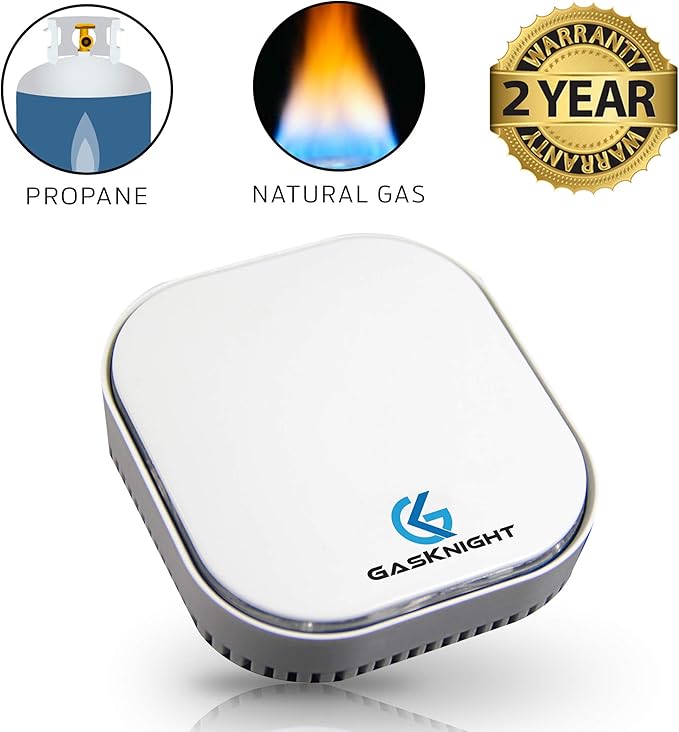 Natural Gas Detector for Home + Propane Detector + Combustible Gas Detector Plug-in Natural Gas Alarm, Gas Leak Sensor Explosive LPG, LNG, Methane, Butane Detectors for Home, Kitchen, RV (Plug-in)