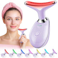 Red-Light-Therapy-for-Face, Facial Massager Wand with 7 Color - Birthday, Christmas, Mothers Day, Valentines Day, Self Care Gifts for Her Women Mom Best Friend Wife Teacher (Purple)