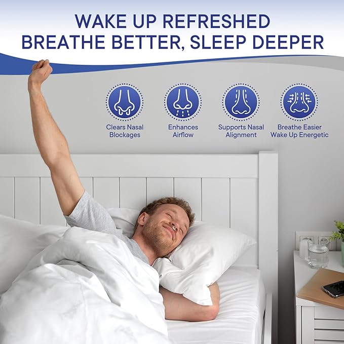 Anti Snoring Devices, Snoring Solution with Adjustable Snore Stopper, 3-Gear Fit, Improves Airflow, Reusable – 4 Pack