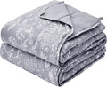 yescool Weighted Blanket for Adults (20 lbs, 48" x 72", Pearl Grey) Cooling Heavy Blanket for Sleeping Perfect for 140-160 lbs, Twin Size Breathable Blanket with Premium Glass Bead, Machine Washable
