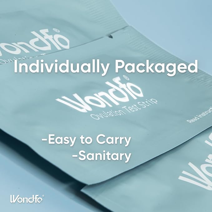 Wondfo Ovulation Test Strips - Women Fertility Tracking and Pregnancy Planning with Cycle-Detecting LH Surge - Highly Sensitive and Fast Result at Home Kit (50 Count) (Pack of 2)