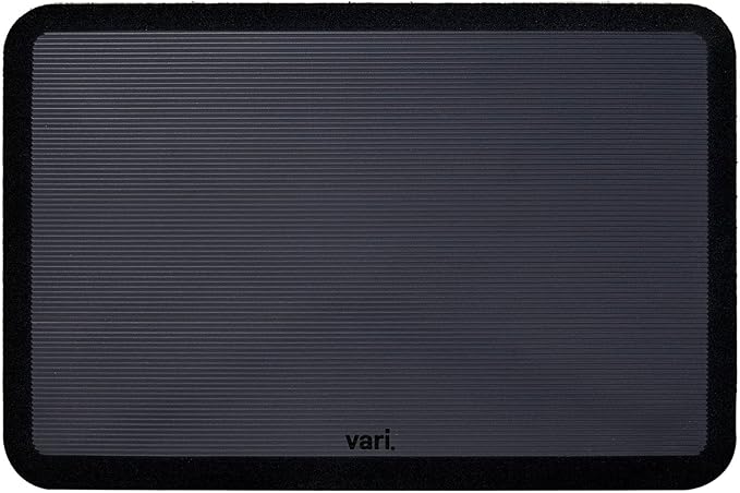 Vari Standing Mat 34x22 (VariDesk) - Anti Fatigue Non-Slip Mat for Standing Desk, Cushioned for Comfort, Indoor Floor Mat for Home, Office, or Kitchen - Black
