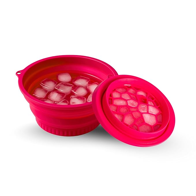 Silicone Ice Facial Bowl – Foldable Face Ice Bath for Pore Tightening, Puffiness Relief & Glowing Skin – Portable Skincare Tool for Women & Men – DIY Ice Recipes (Reusable, Food-Grade Silicone)