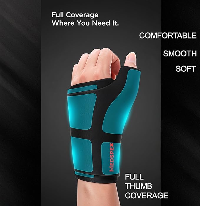 Wrist and Thumb Sleeve [One Size] Hot/Cold Wrap for Ice Pack |Fit for Either Hand Hot & Cold Therapy |Reusable Gel Glove for Injuries, Carpal Tunnel, Arthritis |Healthcare Hot & Cold Therapies
