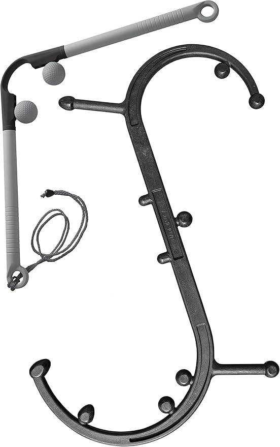 Body Back Buddy Headache Care Bundle: Buddy Classic Black 2.0 and AccuMassage Trigger Point Massage Tools, Neck Massager and Back Massagers, Massage Cane, Muscle Knot Remover (Black)