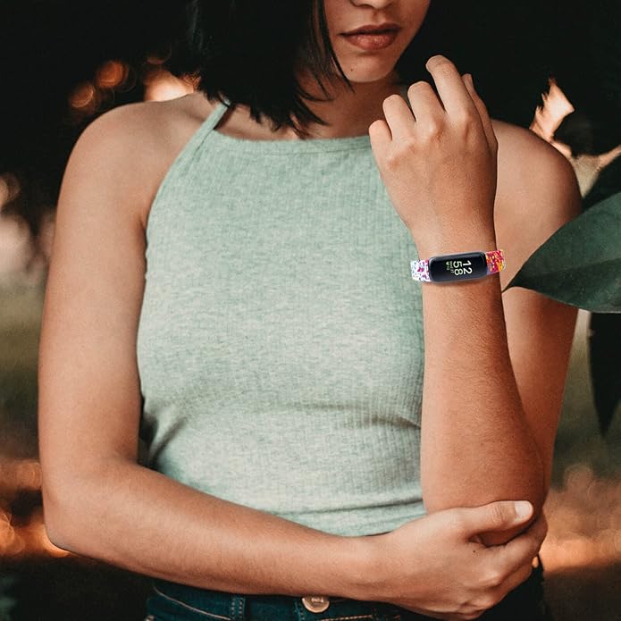 Honecumi Replacement Bands for Fitbit Inspire 3 - Silicone Sport Wristband Strap Bracelets for Women and Men - Colorful Accessories, S/L
