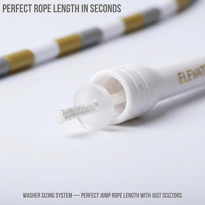 Elevate Rope Professional Beaded Jump Rope - 3m Adjustable, Quality Beads & Poly Cord - For Freestyle, Cardio & Tricks - All Levels & Indoor/Outdoor Use