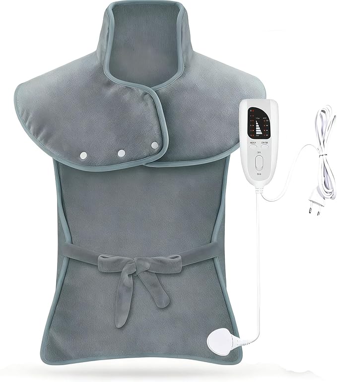 Heating Pad for Neck Shoulders Back Pain Relief, Gifts for Women Men Mom Dad Elderly, Electric Large Heat Pad with 6 Heat Settings 4 Timers, ETL Certified (Back Hating Pad)
