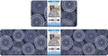 LuxStep Kitchen Mat Cushioned Rugs Anti-Fatigue Mats for Kitchen Floor,Waterproof Non-Slip Mats and Rugs Set for Office,Floor,Laundry 17.3"×30"+17.3"×70",Blue