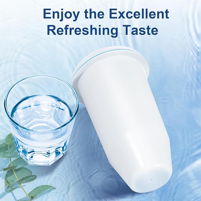Upgraded 5-Stage Water Filter Replacement for Zero Pitcher & Dispenser, Reduces Lead, Chromium, PFOA & PFOS, Compatible with ZR-001, ZR-004, ZR-017, 2-Pack
