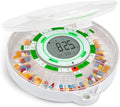 Live Fine 28-Day Automatic Pill Dispenser with Upgraded LCD Display, Key Lock, Sound & Light for Prescriptions, Medication, Vitamins, Supplements & More