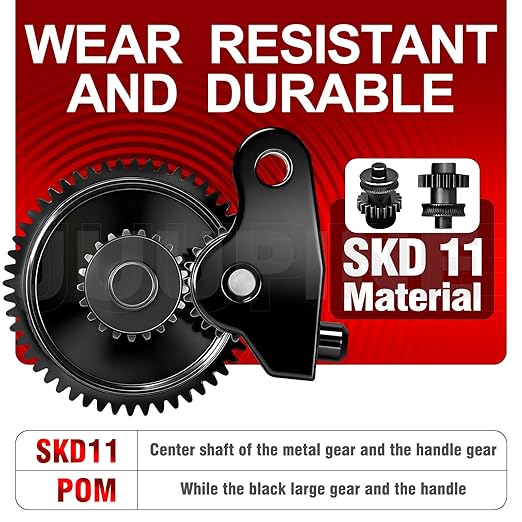 for Elegoo Centauri Carbon High Quality Extruder Gear Kit, Metal Hardened Steel Gear, wear-Resistant Bearings, Smooth Extrusion SKD11 Material Gear Fit for Elegoo CC/CC 2 3D Printer Accessories