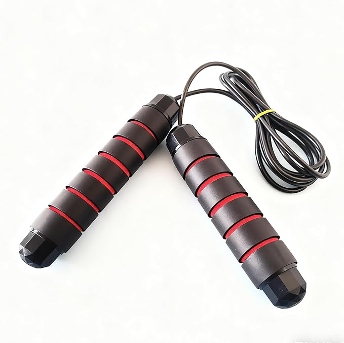 Jump Rope, Adjustable Jump Ropes,Skipping Rope Tangle-Free Rapid Speed with Ball Bearings for Women Men Kids,Exercise & Slim Body Jumprope at Home School Gym