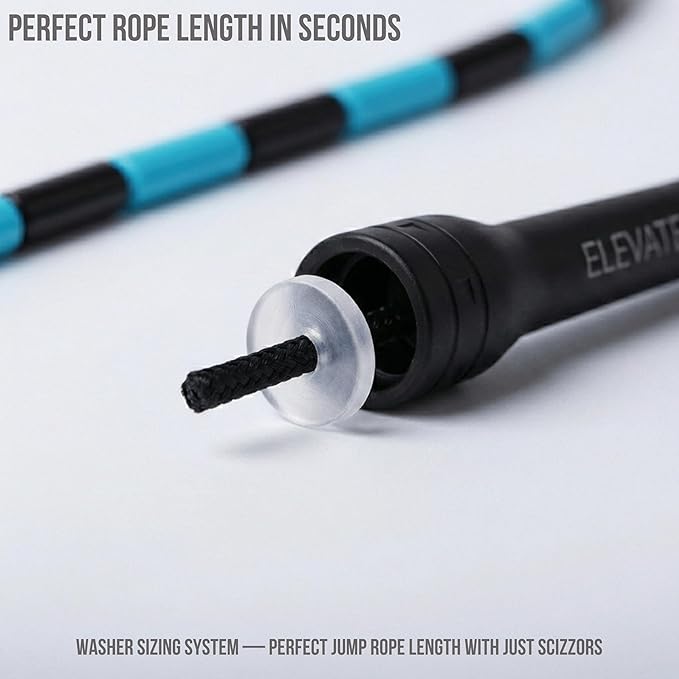 Elevate Rope Professional Beaded Jump Rope - 3m Adjustable, Quality Beads & Poly Cord - For Freestyle, Cardio & Tricks - All Levels & Indoor/Outdoor Use