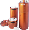 Two-Layer Pill Organizer, Waterproof Pill Container, Pill Holder can Store Pills Anything Sizes, Vitamins, Cod Liver Oil, Supplements and Medication, Rv products, Size:1.6 x 1.6 x 4.4 in(Orange)