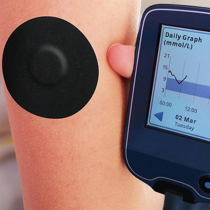 80 Pcs Adhesive Patch Sensor Covers, Cgm Continuous Glucose Monitor Protection Diabetic Supplies Freestyle Waterproof Sweatproof Adhesive Patch Protection Diabetic Supplies for Skin