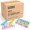 Weekly Pill Organizer - 21 Day Pill Planners for Pills Vitamins & Medication, 3 Times-a-Day Medication Reminder Boxes, Easy to Read & Travel Friendly (Case of 40pcs)