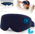 Heated Eye Mask, Cordless Warm Eye Compress for Dry Eyes, Birthday Christmas Gifts for Women Men, Washable Eye Heating Pad for Travel, Eye Relief, Improved Sleep (Blue)