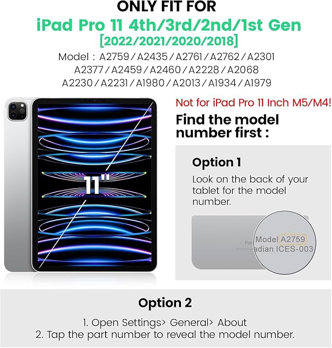 [2 Packs] ZenRich Anti Blue Light Screen Protector for iPad Pro 11 Inch 4th/ 3rd/ 2nd/ 1st Gen (2022/2021/2020/2018) – 9H Hardness Tempered Glass, HD Clarity, Eye Protection, Scratch Resistant, Bubble-free