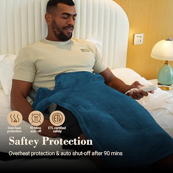 COMFIER Large Heating Pad for Back, FSA Eligible HSA Heating Pad for Neck and Shoulders and Back, Heated Neck Wrap, 3 Heat Levels & 90-Mins Auto Shut Off, Gifts for Women Men