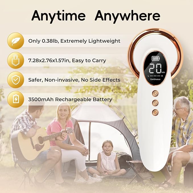 4x808nm+12x650nm, 3500mAh Battery, 4Hz pulsed Near Infrared Red Light Therapy Treatment for Body Pain Relief, Handheld Cold Light Therapy Device for Dogs Cats Horse Pets