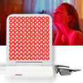 Red Light Therapy Lamp, 110 Tri-Chip LEDs, Foldable Portable Table Lamp, 660nm Red & 850nm Near Infrared (NIR), Timer, 110-240V, Face & Body