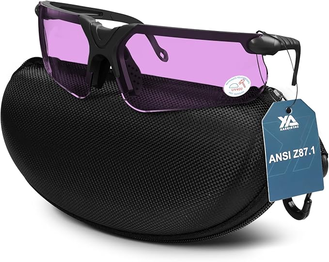 xaegistac Shooting Glasses with Case Anti Fog Hunting Safety Glasses for Adults