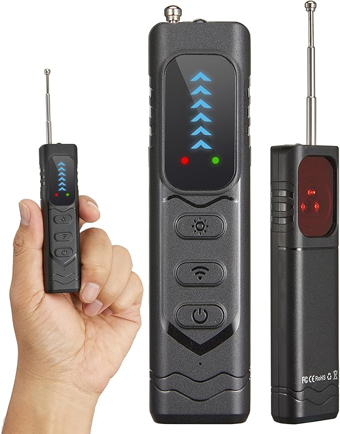 Hidden Camera Detectors，GPS Tracker Detector，Anti-Spy Detector,Listening Device Detector，Bug Detector for Travel, Hotel, Home, Car, Office
