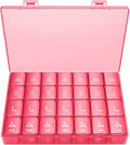 XL Pill Organizer 4 Times a Day, BUG HULL Extra Large Weekly Pill Box Case, 7 Day Vitamin Container Daily Pill Holder for Cod-Liver Oil, Vitamins, Supplements