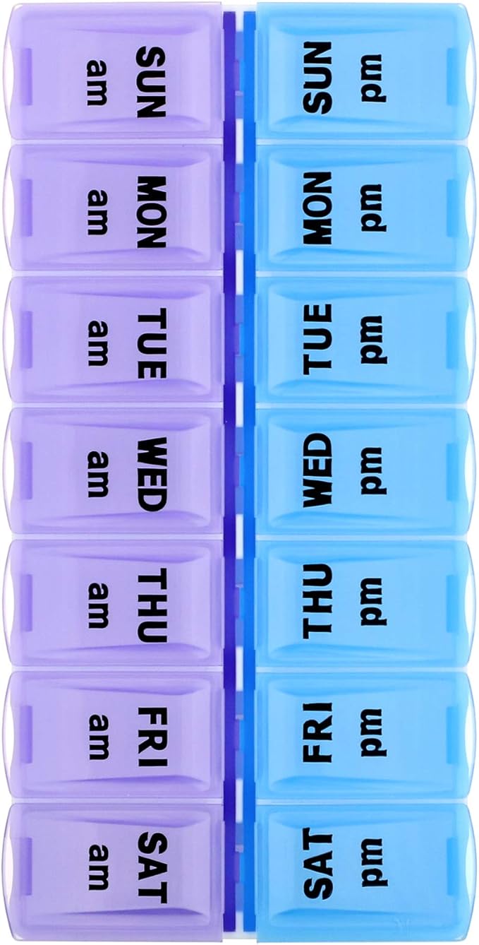 Apex, Pill Organizer with Decorative Sleeve, AM/PM, 2 Pill Organizers