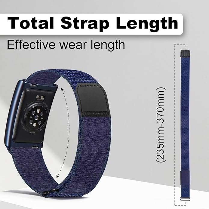Hook & Loop Sport Nylon Ankle/Arm/Wrist Band Compatible with Amazfit Helio, Quick Release with Cover Design Bicep Strap for Women Men