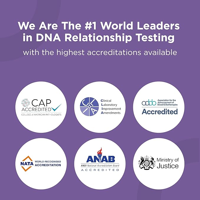 DNA Paternity Testing for Child and Father, USPS Return, Over 99.99% Confidence, All Fees Included, Fast Paternity Results
