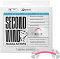 Dream Recovery Second Wind Nasal Strips - Nose Strips for Breathing, Sleep and Athletic Performance - Snore Relief and Congestion Support - 30 Count - Pink