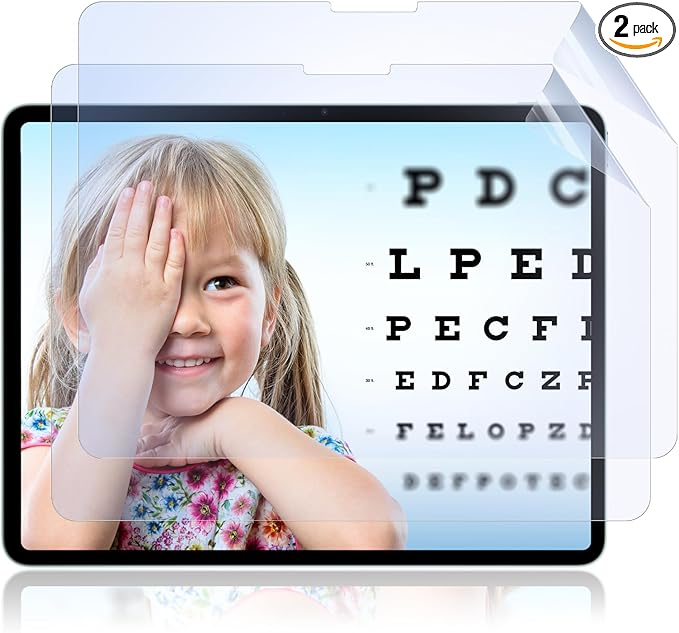 IPROKKO 2 Pack Anti Blue Light Screen Protector Compatible with iPad Air 13 Inch 2026/2025/2024 (M4/M3/M2, 8th/7th/6th Gen), Matte Anti Glare Blue Light Filter Eye Protection Cover and Bubble Free Nano-Installation