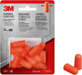 3M Disposable Earplugs, 7 Pairs (14 Total Plugs), Noise Reduction Rating (NRR) 32 dB, Easy To Insert & Remove, Expandable & Contoured For Comfortable Fit, Orange Ear Plugs (92077H7-DC)