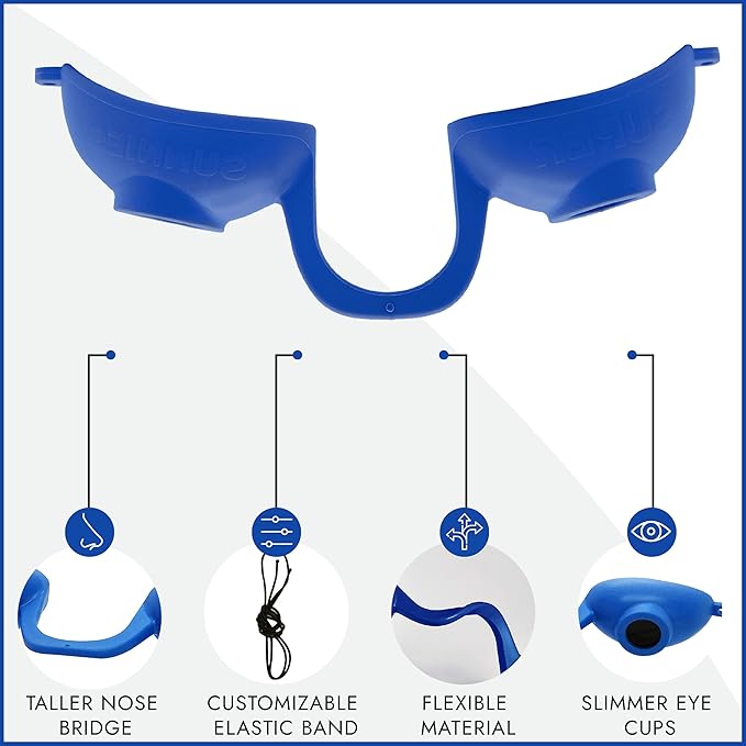 Super Sunnies EVO FLEX Flexible Tanning Bed Goggles Red Light Therapy Eye Protection UV Glasses, FDA Compliant - 4 Pack