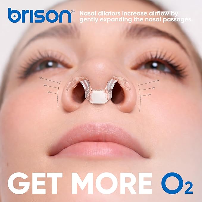 Brison Nasal Dilators for Breathing and Sleeping 3 Pack Anti Snoring Nose Vents Better Sleep Easier Breath Stuffy Nose Relief Airflow Expander Nostril Opener Hard