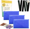 Microwavable Heating Pads for Lower Back, Neck, and Shoulder Pain Relief - Moist Microwave Heating Pad for Muscles and Joints - Microwave Hot Pack Heat Pad for Cramps - 3 Packs Blue - Lavender Scent