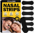 Nasal Strips for Snoring (36 Count), Extra Strength Nose Strips for Breathing, Anti Snoring Nasal Strips for Sleeping, Congestion Relief for Colds & Allergies, Sensitive Skin, Black