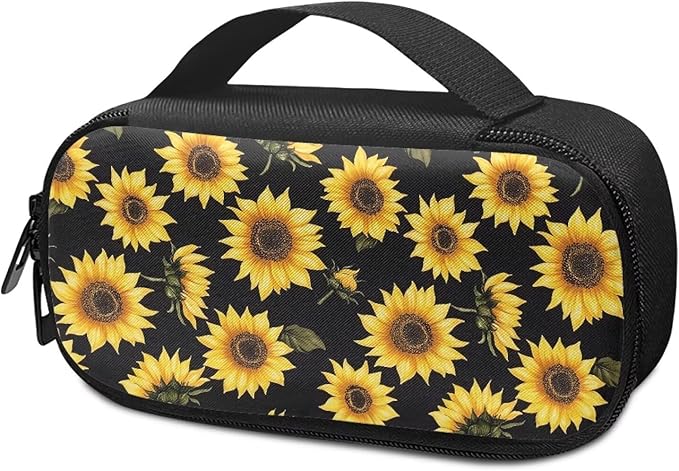 Sunflowers Insulin Cooler Travel Case Diabetic Insulated Organizer Lightweight Cooling Travel Bag for Insulin Pen and Medication Diabetic Supplies Easy to Use and Carry