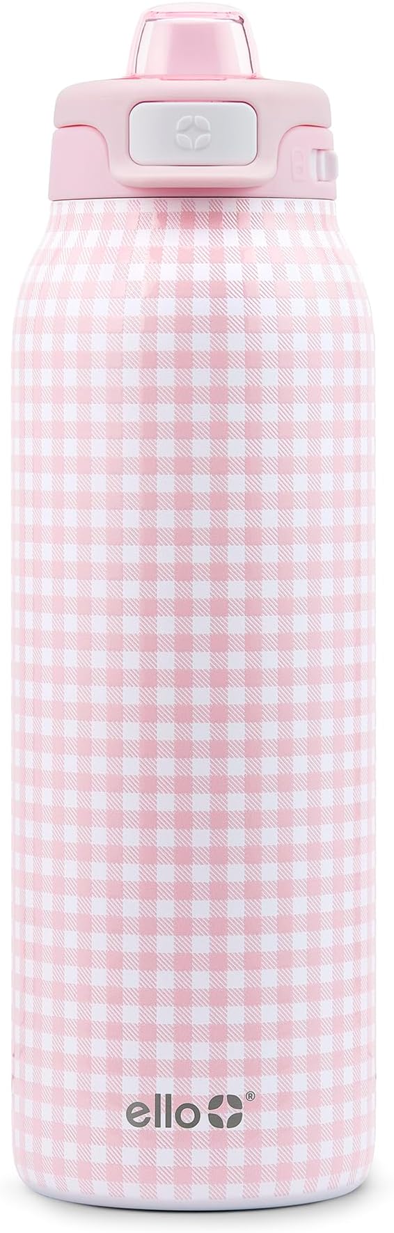 Ello Pop & Fill Insulated Stainless Steel Water Bottle with Quick Fill Lid, Leakproof Locking, Sip or Chug Spout, BPA-Free, Double Wall Vacuum Insulated for Sports, Travel & School- 22oz / 32oz / 40oz