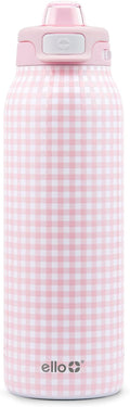 Ello Pop & Fill Insulated Stainless Steel Water Bottle with Quick Fill Lid, Leakproof Locking, Sip or Chug Spout, BPA-Free, Double Wall Vacuum Insulated for Sports, Travel & School- 22oz / 32oz / 40oz